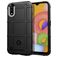 Mobigear Rugged Shield Samsung Galaxy A01 Hülle Flexibles TPU Backcover Stoßfest - Schwarz