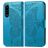 Mobigear Butterfly Sony Xperia 5 IV Hülle Klapphülle Geldbörse - Blau