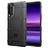 Mobigear Rugged Shield Sony Xperia 5 Hülle Flexibles TPU Backcover Stoßfest - Schwarz