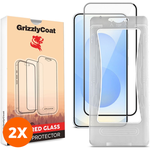 GrizzlyCoat Easy Align Samsung Galaxy S26 Panzerglas Gehärtetes Glas Displayschutz - Hüllenfreundlich + Applikator (2er Pack)