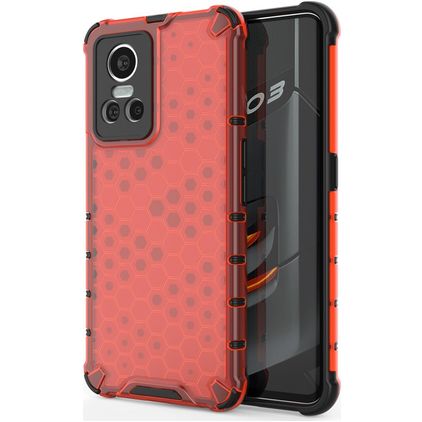 Mobigear Honeycomb Realme GT Neo 3 Hardcase Backcover Shockproof - Rot