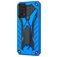 Mobigear Armor Stand Samsung Galaxy A03s Hülle Hardcase Backcover Stoßfest mit Ständer - Blau