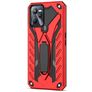 Mobigear Armor Stand Realme C35 Hülle Hardcase Backcover Stoßfest mit Ständer - Rot