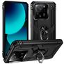 Mobigear Armor Ring Xiaomi 13T Pro Hülle Hardcase Backcover Stoßfest mit Ringhalter - Schwarz