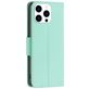 Mobigear Excellent iPhone 16 Pro Hülle Klapphülle Geldbörse - Grün