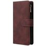 Mobigear Zipper Samsung Galaxy A51 Klapphülle Portemonnaie - Braun