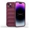Mobigear Bumpy iPhone 15 Plus Hülle Flexibles TPU Backcover - Weinrot