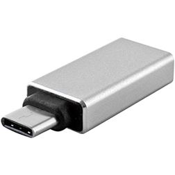 Mobigear Alu USB-C auf USB-A Adapter - Silber