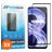 Mobigear Premium Realme 8 Panzerglas Displayschutz - Hüllenfreundlich - Schwarz (3er Pack)