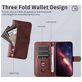 Mobigear Zipper iPhone 17 Pro Max Hülle Klapphülle Geldbörse - Braun