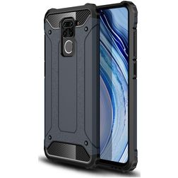 Mobigear Outdoor Xiaomi Redmi Note 9 Hülle Hardcase Backcover Stoßfest - Dunkelblau