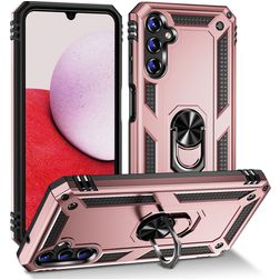 Mobigear Armor Ring Samsung Galaxy A14 Hardcase Backcover Shockproof mit Ringhalter - Roségold