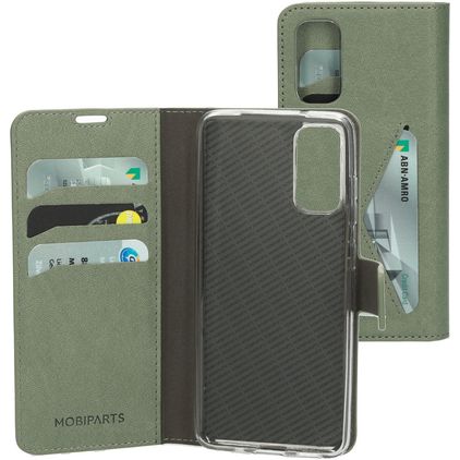 Mobiparts Classic Wallet Samsung Galaxy S20 Hülle Klapphülle Geldbörse - Stone Green