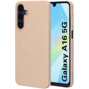 Mobiparts Slim Line Samsung Galaxy A16 MagSafe Hülle Hardcase Backcover - Dune Sand