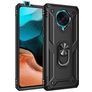Mobigear Armor Ring POCO F2 Pro Hülle Hardcase Backcover Stoßfest mit Ringhalter - Schwarz