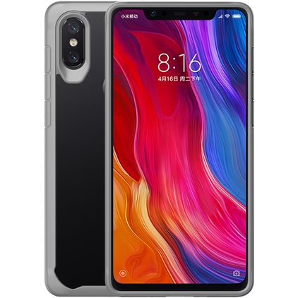 Mobigear Crystal Xiaomi Mi 8 SE Hülle Hardcase Backcover - Transparent / Grau