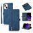 Mobigear Zipper iPhone 14 Plus Hülle Klapphülle Geldbörse - Blau