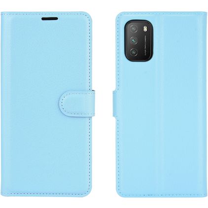 Mobigear Classic POCO M3 Klapphülle Portemonnaie - Blau