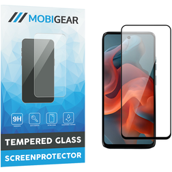 Mobigear Premium Motorola Moto G34 Panzerglas Gehärtetes Glas Displayschutz - Hüllenfreundlich - Schwarz