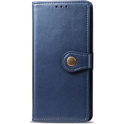 Mobigear Snap Button Xiaomi Mi 9T Pro Hülle Klapphülle Geldbörse - Blau