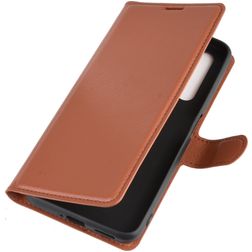 Mobigear Classic Realme X50 Hülle Klapphülle Geldbörse - Braun