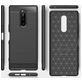 Mobigear Brushed Slim Sony Xperia 1 Hülle Flexibles TPU Backcover - Rot