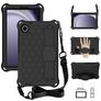 Mobigear HexStrap Samsung Galaxy Tab A9 (2023) Hülle EVA Schaum Backcover + Schulterträger - Schwarz