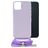 Mobilize Lanyard Gelly iPhone 14 Plus Flexibles TPU Handykette - Pastel Purple