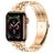 Mobigear Monaco Edelstahl Apple Watch Armband Faltschließe - 49/46/45/44 mm - Roségold