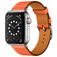 Mobigear Torino Leder Apple Watch Armband Dornschließe - 42/41/40/38 mm - Orange