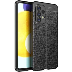 Mobigear Luxury Samsung Galaxy A53 Hülle Flexibles TPU Backcover - Schwarz