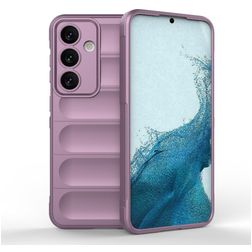 Mobigear Bumpy Samsung Galaxy S24 Hülle Flexibles TPU Backcover - Lila