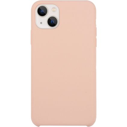 Mobigear Rubber Touch iPhone 15 Plus Silikon Hülle Backcover - Pastellrosa