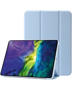 Mobigear Tri-Fold Gel iPad 11 (2025) Hülle TPU,Kunstleder Klapphülle - Blau