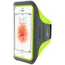 Mobiparts Comfort Fit Handyhalterung Joggen iPhone SE (2016) Sporthülle Neopren Sportarmband - Neon Green
