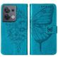 Mobigear Butterfly OPPO Reno 8 5G Hülle Klapphülle Geldbörse - Blau