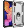 Mobigear Armor Ring Samsung Galaxy A10 Hardcase Backcover Shockproof mit Ringhalter - Silber