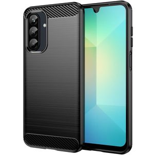 Mobigear Brushed Slim Samsung Galaxy A26 Hülle Flexibles TPU Backcover - Schwarz