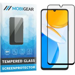 Mobigear Premium HONOR X7 Panzerglas Gehärtetes Glas Displayschutz - Hüllenfreundlich - Schwarz