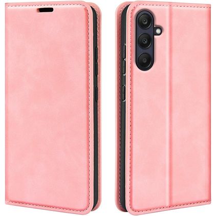 Mobigear Retro Slim Samsung Galaxy A26 Klapphülle Portemonnaie - Pink