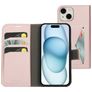 Mobiparts Classic Wallet iPhone 15 Hülle Klapphülle Geldbörse - Pink