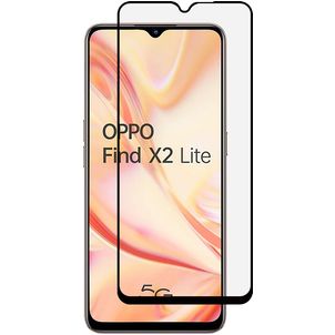Mobigear Premium OPPO Find X2 Lite Panzerglas Gehärtetes Glas Displayschutz - Hüllenfreundlich - Schwarz