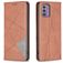 Mobigear Rhombus Slim Nokia G42 Hülle Klapphülle - Braun