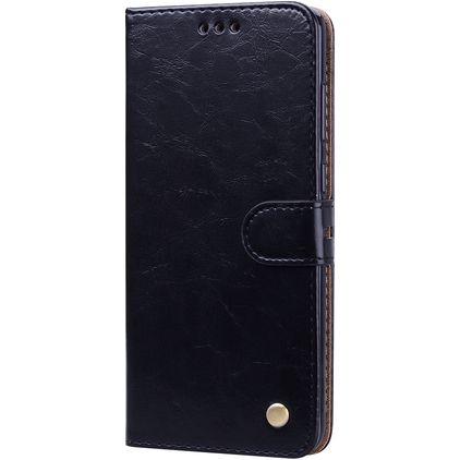 Mobigear Wallet Samsung Galaxy A9 (2018) Klapphülle Portemonnaie - Schwarz