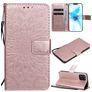 Mobigear Sunflower iPhone 12 Hülle Klapphülle Geldbörse - Roségold
