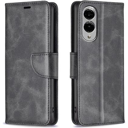 Mobigear Excellent Samsung Galaxy S25 Edge Hülle Klapphülle Geldbörse - Grau
