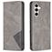 Mobigear Rhombus Slim Samsung Galaxy S23 FE Hülle Klapphülle - Grau