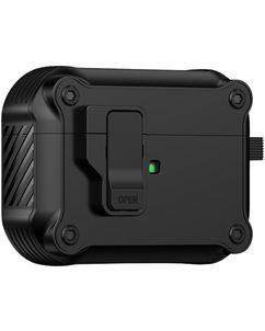 Mobigear Armor Clip Apple AirPods Pro 2 Hardcase Hülle - Schwarz