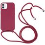 Mobigear Lanyard iPhone 16 Silikon Handykette - Rot