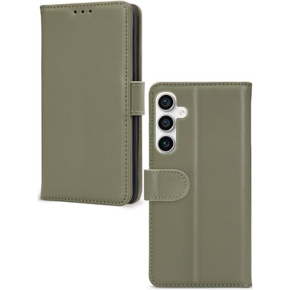 Mobilize Premium Gelly Wallet Samsung Galaxy S23 FE Hülle Klapphülle Geldbörse - Grün